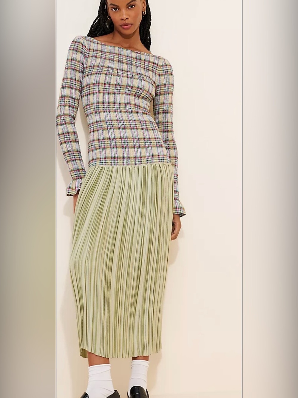 Free People Green Midi Skirt - Elegant Everyday Style